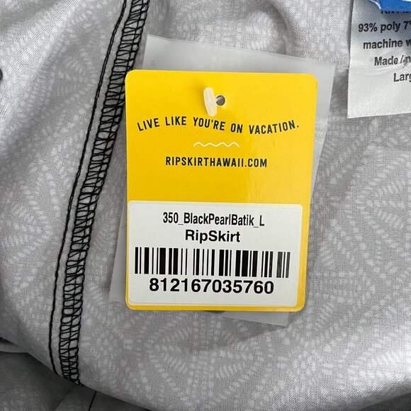 Ripskirt Wrap‎ Skirt Large Black Pearl Batik Printed Polyester Blend NWT SW-1947 - Picture 7 of 10